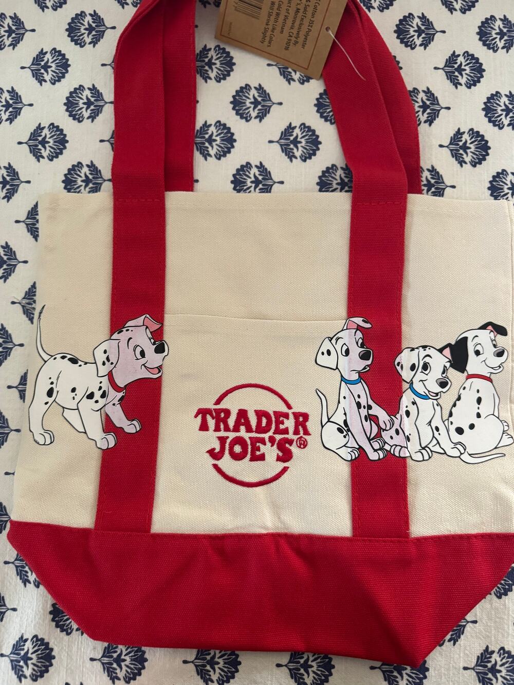 Disney Dalmations Double Sided Custom Made Trader Joes Mini Tote